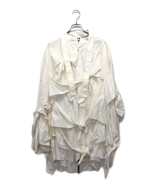 KEISUKE YOSHIDA（ケイスケヨシダ）KEISUKE YOSHIDA (ケイスケヨシダ) ビッグリボンシャツ ホワイト サイズ:Fの古着・服飾アイテム