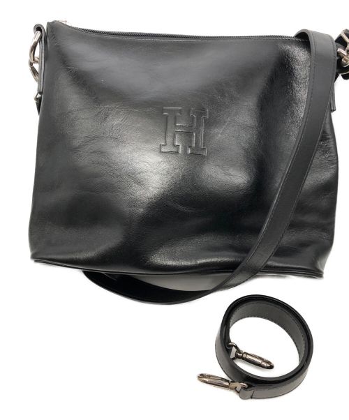 HIROFU（ヒロフ）HIROFU (ヒロフ) クラッチバッグ/ハンドバッグ/ショルダーバッグ/レザーバッグ ブラックの古着・服飾アイテム