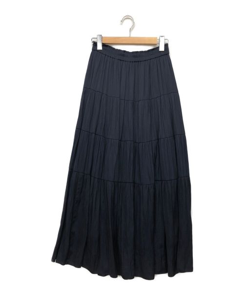 自由区（ジユウク）自由区 (ジユウク) ティアードスカート ネイビー サイズ:38の古着・服飾アイテム