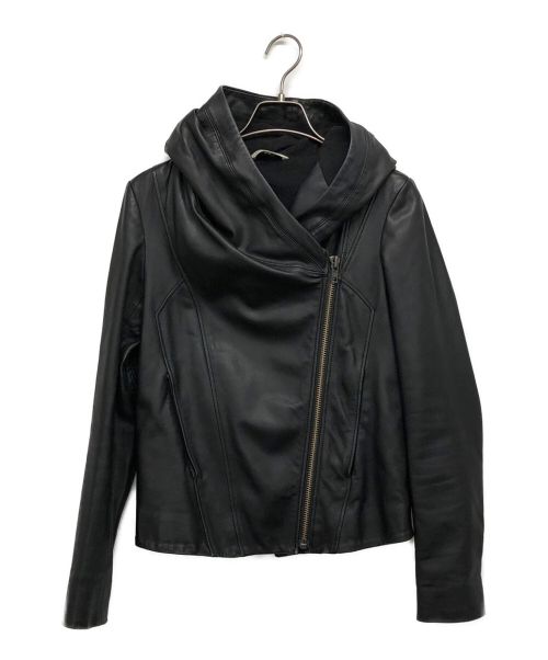 HELMUT LANG（ヘルムートラング）HELMUT LANG (ヘルムートラング) フーデッドライダースジャケット ブラック サイズ:XSの古着・服飾アイテム