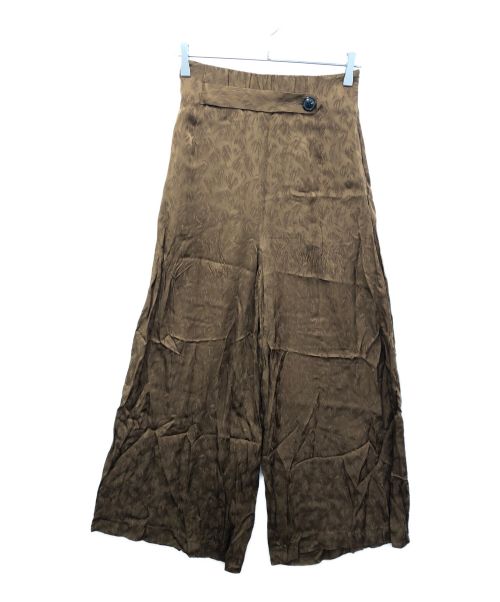 RITO（リト）RITO (リト) WIDE PANTS WITH BELT ブラウン サイズ:36の古着・服飾アイテム