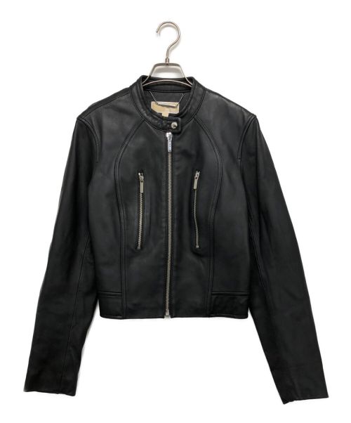MICHAEL KORS（マイケルコース）MICHAEL KORS (マイケルコース) レザージャケット ブラック サイズ:Lの古着・服飾アイテム