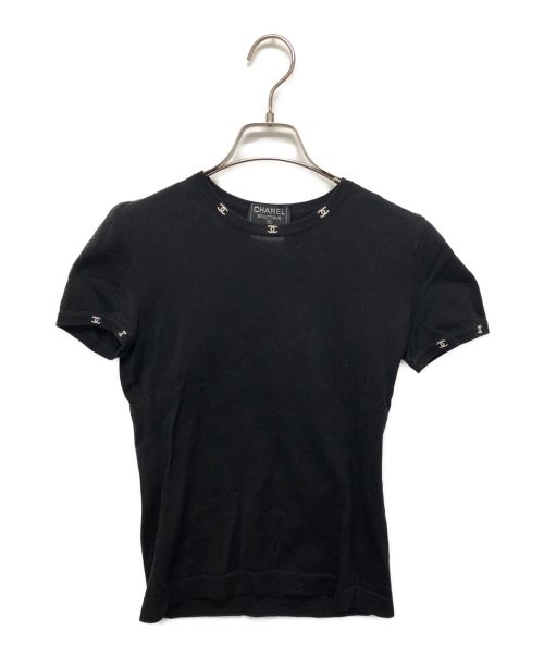 CHANEL（シャネル）CHANEL (シャネル) ココマークtシャツ ブラック サイズ:36の古着・服飾アイテム