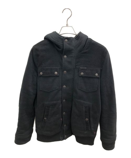 DIESEL（ディーゼル）DIESEL (ディーゼル) フーデッドジャケット ブラック サイズ:Lの古着・服飾アイテム