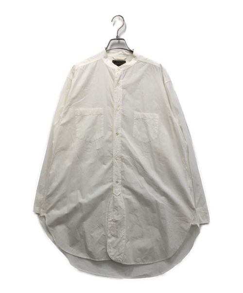 NIGEL CABOURN（ナイジェルケーボン）NIGEL CABOURN (ナイジェルケーボン) バンドカラー ロング シャツ ホワイト サイズ:50の古着・服飾アイテム