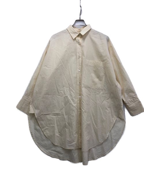 SACRA（サクラ）SACRA (サクラ) レザー見えシャツ イエロー サイズ:38の古着・服飾アイテム