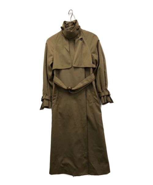 Ameri（アメリ）Ameri (アメリ) MINIMAL FLARE LONG TRENCH COAT ベージュ サイズ:Sの古着・服飾アイテム