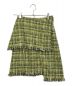 LE CIEL BLEU（ルシェルブルー）の古着「Tweed Mini Skirt」｜黄緑