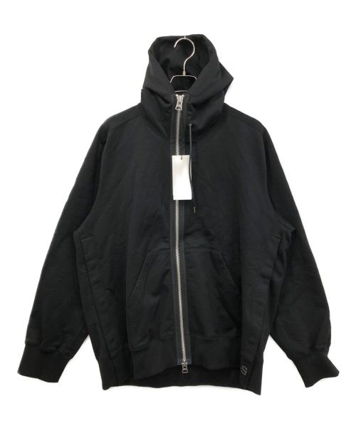 sacai（サカイ）sacai (サカイ) Sweat Jersey Hoodie ブラック サイズ:4の古着・服飾アイテム