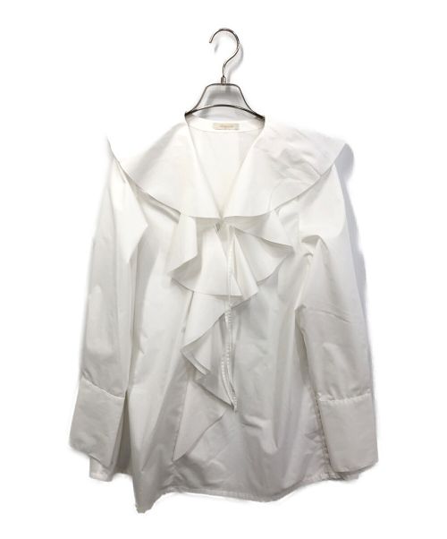 Loungedress（ラウンジドレス）Loungedress (ラウンジドレス) フリルカラーシャツ ホワイト サイズ:freeの古着・服飾アイテム