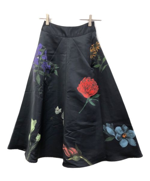Ameri（アメリ）AMERI (アメリ) 花柄スカート ネイビー サイズ:サイズ表記なしの古着・服飾アイテム