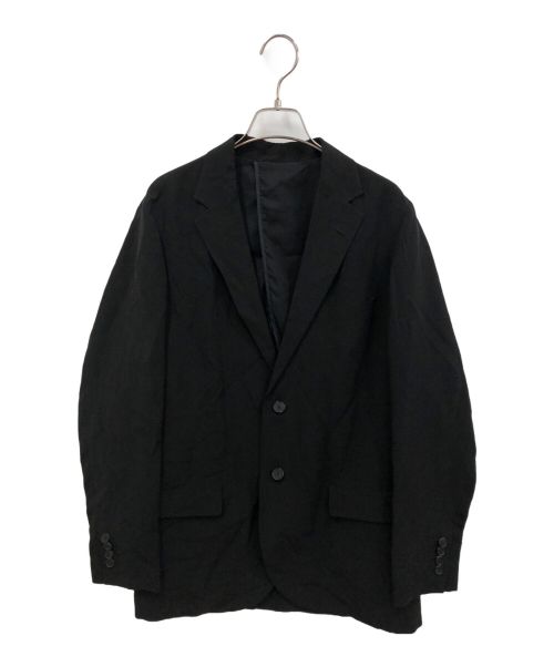 kemit（ケミット）Kemit (ケミット) シルク混テーラードジャケット ブラック サイズ:46の古着・服飾アイテム