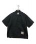 OAMC（オーエーエムシー）の古着「logo patched short sleeve shirts」｜ブラック
