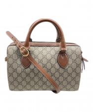 GUCCI (グッチ) GGブルームス 2WAYショルダーバッグ グレー×ブラウン