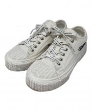 MARC JACOBS (マークジェイコブス) THE CANVAS SNEAKER/ダメージスニーカー ホワイト サイズ:36