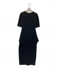 RIM.ARK (リムアーク) Drape design cut dress ブラック サイズ:36 未使用品