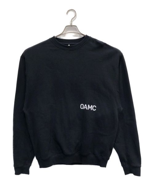 OAMC（オーエーエムシー）OAMC (オーエーエムシー) 稲妻プリントクルーネックスウェット ブラック サイズ:Sの古着・服飾アイテム