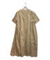 45R (フォーティーファイブアール) コットンリネンゴマチノのドレス ベージュ：9800円