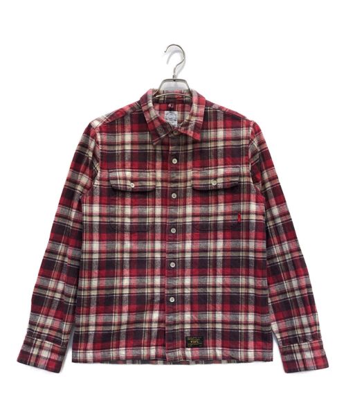WTAPS（ダブルタップス）WTAPS (ダブルタップス) チェックシャツ レッド サイズ:Mの古着・服飾アイテム