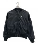 LONG CLOTHING（）の古着「MA-1ジャケット」｜ブラック