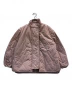 CADUNEカデュネ）の古着「ペプラムベスト付きキルティングコート」｜ピンク