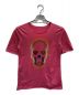 lucien pellat-finet（ルシアン・ペラフィネ）の古着「スカルプリントTシャツ」｜ピンク