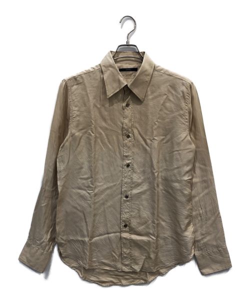GUCCI（グッチ）GUCCI (グッチ) シルクシャツ ベージュ サイズ:42の古着・服飾アイテム