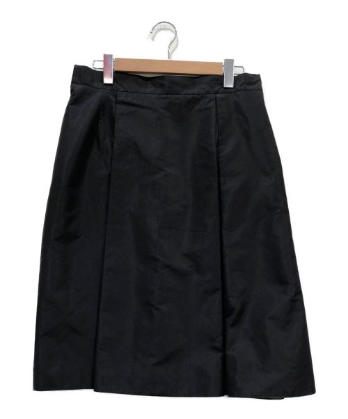 PRADA（プラダ）PRADA (プラダ) シルク混スカート ブラック サイズ:48の古着・服飾アイテム