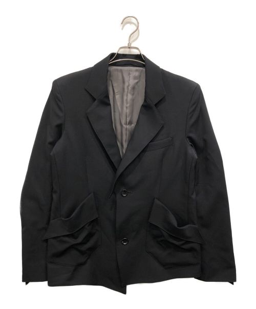 sulvam（サルバム）sulvam (サルバム) ウールギャバ ショートジャケット ブラック サイズ:Mの古着・服飾アイテム