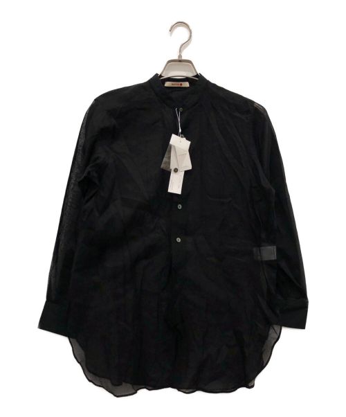 BACCA（バッカ）BACCA (バッカ) オーバンジバンドカラーシャツ ブラック サイズ:36 未使用品の古着・服飾アイテム