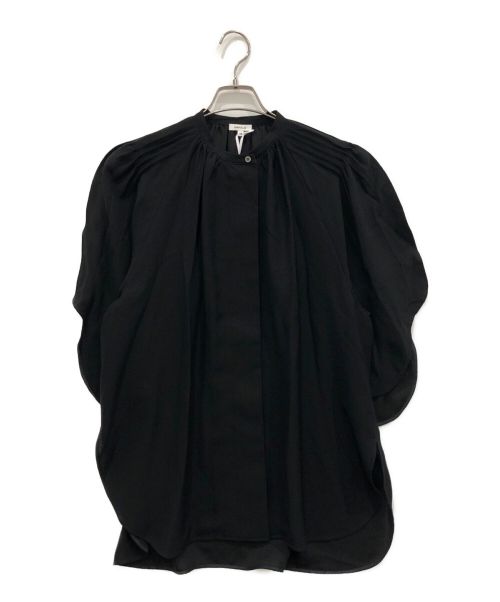 ENFOLD（エンフォルド）ENFOLD (エンフォルド) カーブスリーブワイドBLOUSE ブラック サイズ:38 未使用品の古着・服飾アイテム