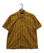 BALバル）の古着「ストライプオープンカラーシャツ」｜イエロー