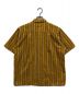 BAL (バル) ストライプオープンカラーシャツ イエロー サイズ:M：4800円