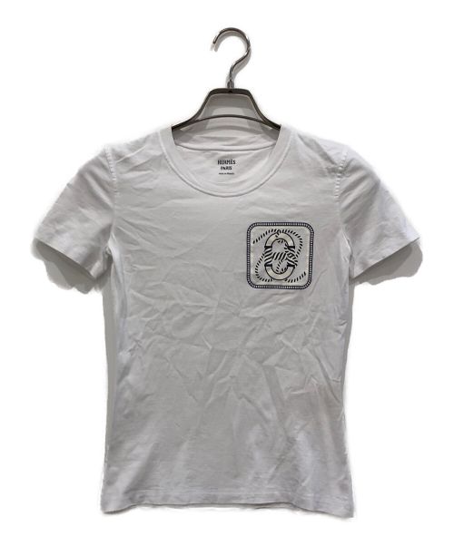 HERMES（エルメス）HERMES (エルメス) Tシャツ ホワイト サイズ:34の古着・服飾アイテム