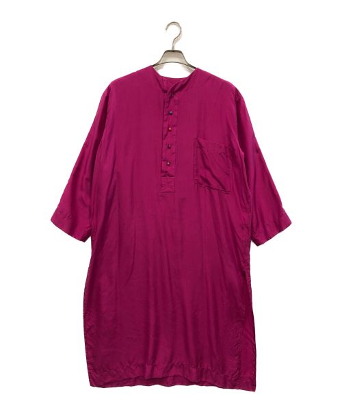 TOWAVASE（トワヴァーズ）TOWAVASE (トワヴァーズ) シルクブラウスワンピース ピンク サイズ:表記なしの古着・服飾アイテム