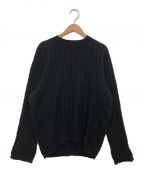 totemeトーテム）の古着「cashmere cable knit」｜ブラック