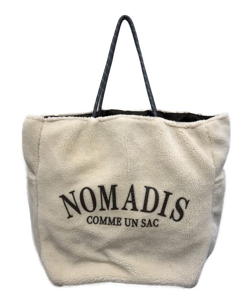 NOMADIS（ノマディス）NOMADIS (ノマディス) リバーシブルトートバッグ ベージュ×ブラウンの古着・服飾アイテム