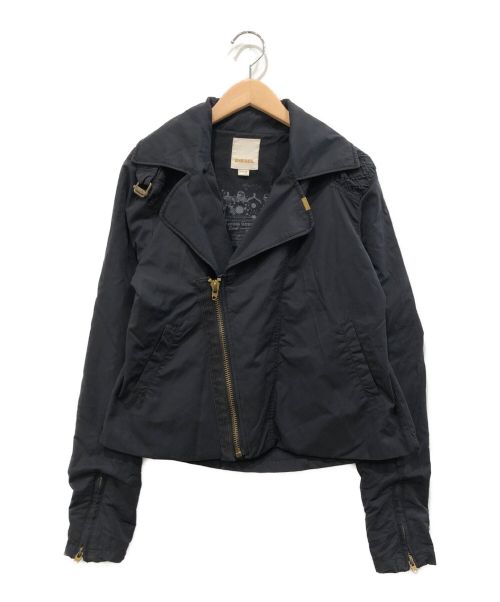DIESEL（ディーゼル）DIESEL (ディーゼル) ライダースジャケット ブラック サイズ:XSの古着・服飾アイテム