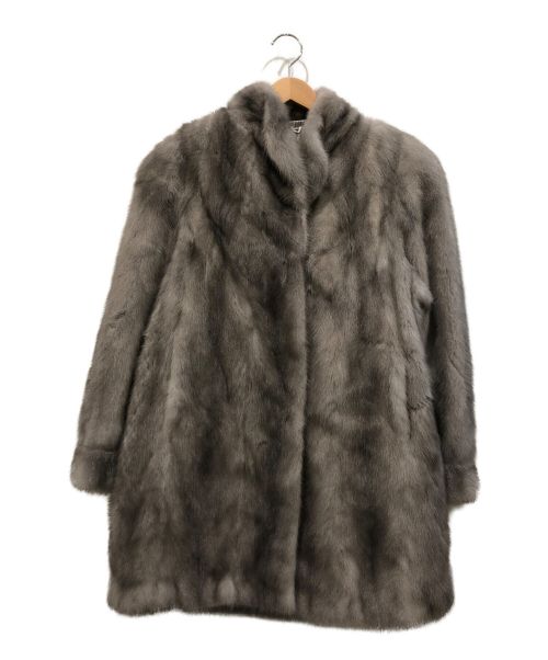 SAGA MINK（サガミンク）SAGA MINK (サガミンク) 毛皮 グレー サイズ:15の古着・服飾アイテム