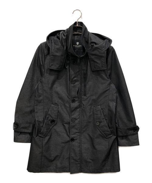 BLACK LABEL CRESTBRIDGE（ブラックレーベル クレストブリッジ）BLACK LABEL CRESTBRIDGE (ブラックレーベル クレストブリッジ) フーデッドコート ブラック サイズ:Mの古着・服飾アイテム