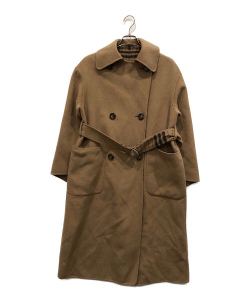 LE CIEL BLEU（ルシェルブルー）LE CIEL BLEU (ルシェルブルー) Reversible Wrap Coat ブラウン サイズ:36の古着・服飾アイテム