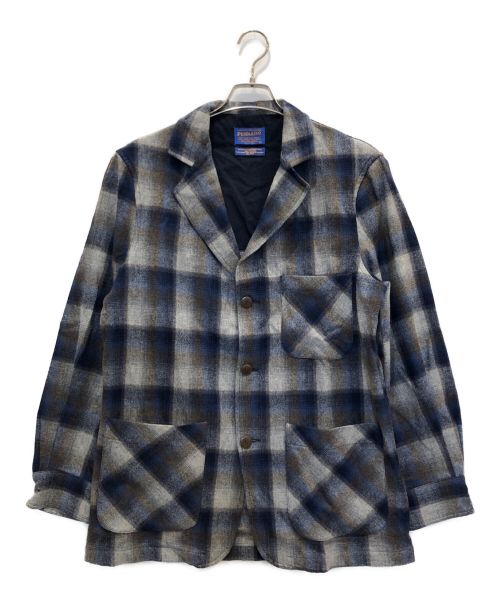 PENDLETON（ペンドルトン）PENDLETON (ペンドルトン) ウールテーラードジャケット ブルー サイズ:Sの古着・服飾アイテム