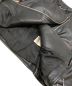 中古・古着 DIESEL (ディーゼル) ラムレザーライダースジャケット ブラック サイズ:S：8000円