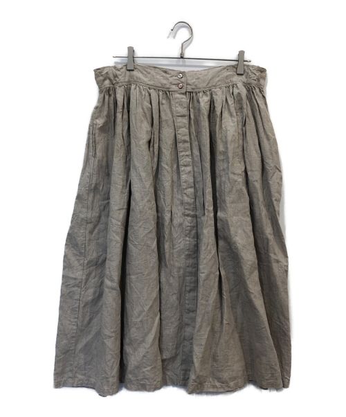 nest Robe（ネストローブ）nest Robe (ネストローブ) リネンギャザースカート アイボリー サイズ:Fの古着・服飾アイテム