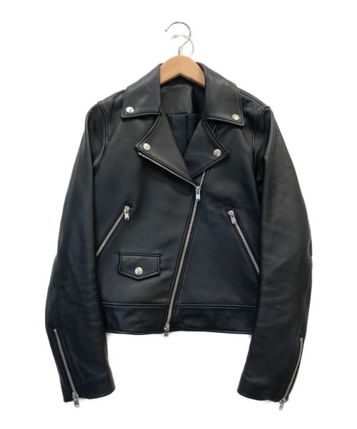 STYLE DELI（スタイルデリ）STYLE DELI (スタイルデリ) ラムレザーライダースジャケット ブラック サイズ:Fの古着・服飾アイテム