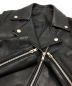 中古・古着 STYLE DELI (スタイルデリ) ラムレザーライダースジャケット ブラック サイズ:F：6000円