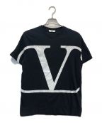 VALENTINOヴァレンティノ）の古着「ロゴプリントTシャツ」｜ブラック