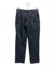 BRUNELLO CUCINELLI (ブルネロクチネリ) リネン混シャンブレーパンツ インディゴ サイズ:38