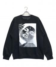 HUF (ハフ) プリントスウェット ブラック サイズ:XL
