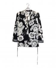 LEONARD FASHION (レオナールファッション) 花柄ジャケット ブラック サイズ:L